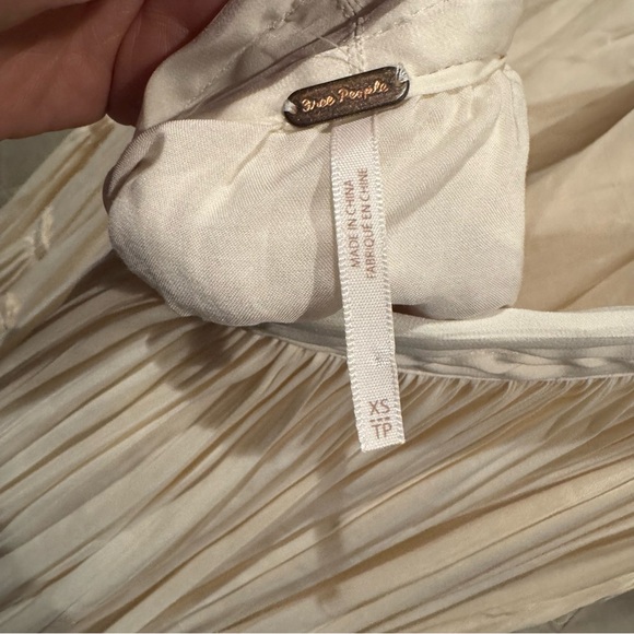 FREE PEOPLE 100-degree Halter Dress In Tahiti Breez Cream Ivory Size XS - Picture 7 of 12